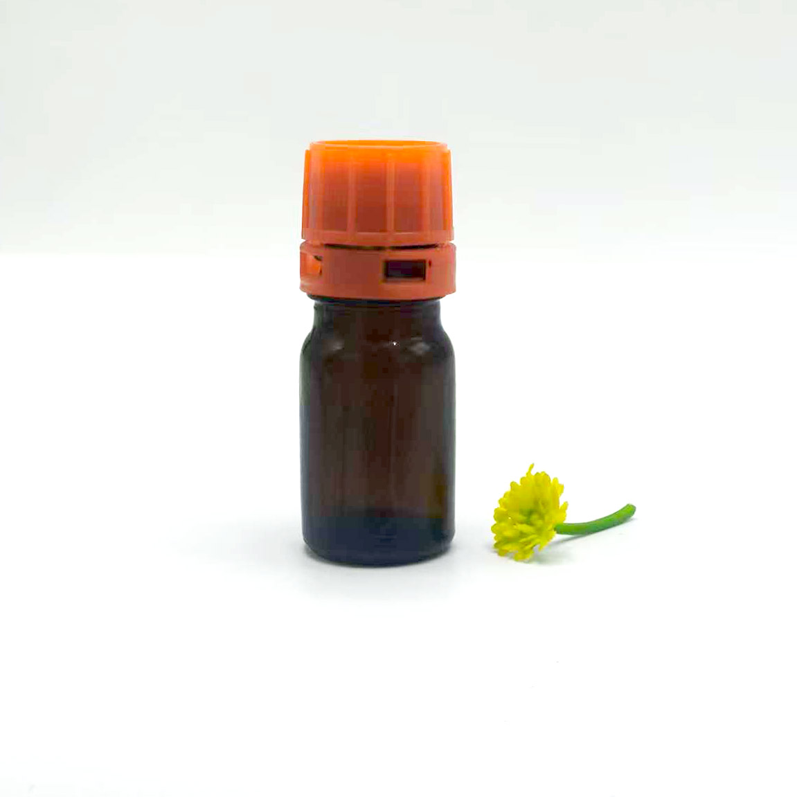 5 ml stiklinis reagentų butelis